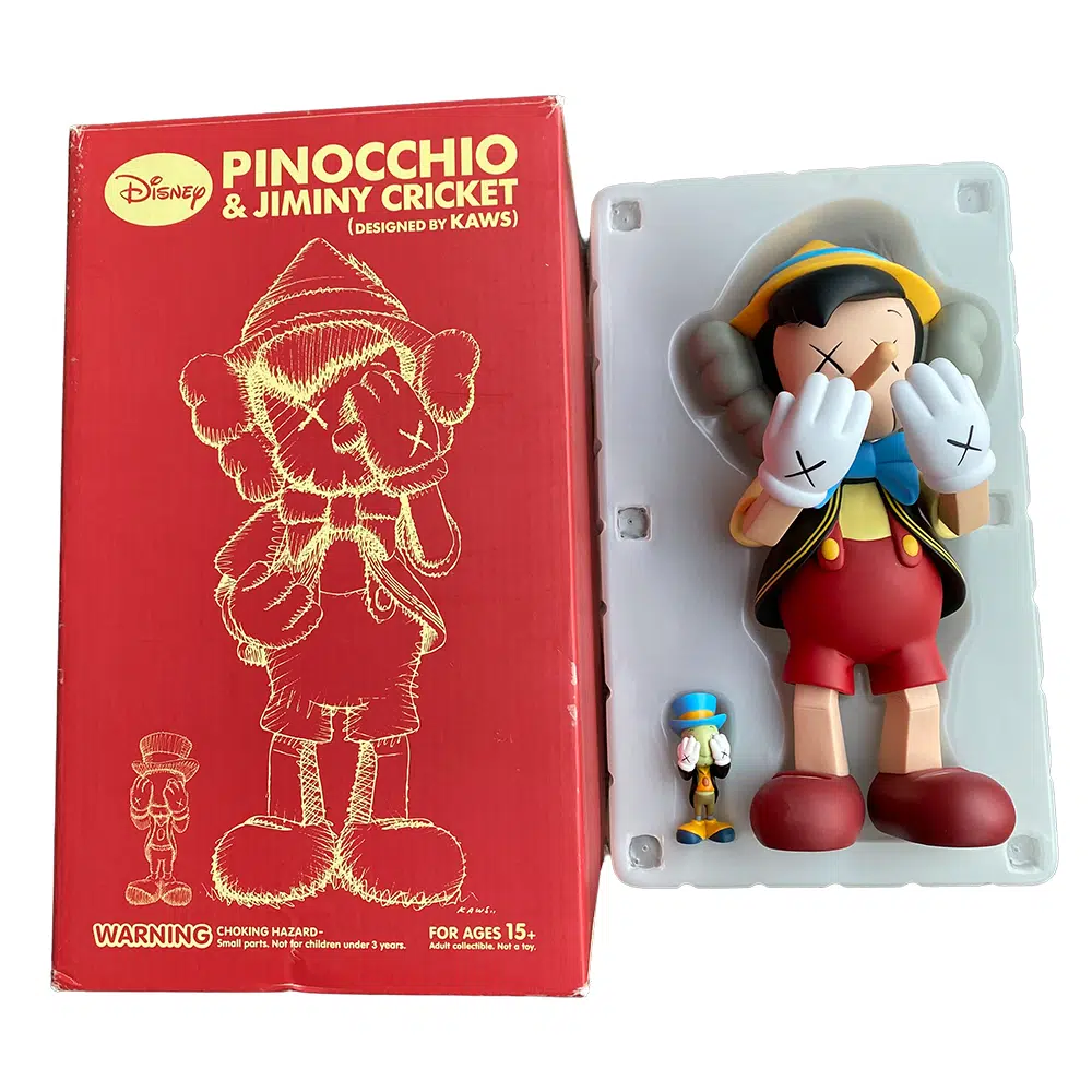KAWS x Pinocchio & Jiminy Cricket Sculpture