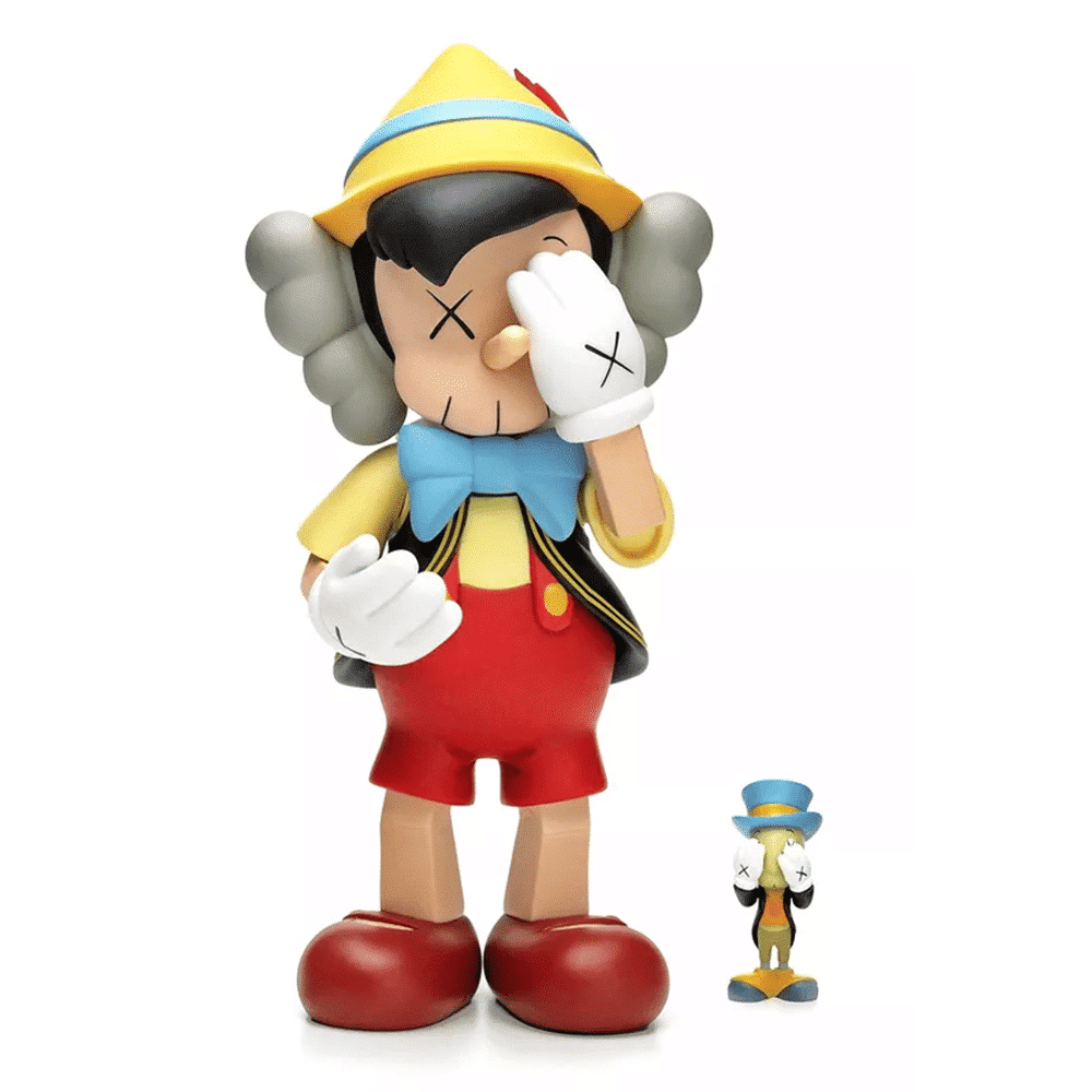 KAWS x Pinocchio & Jiminy Cricket Sculpture