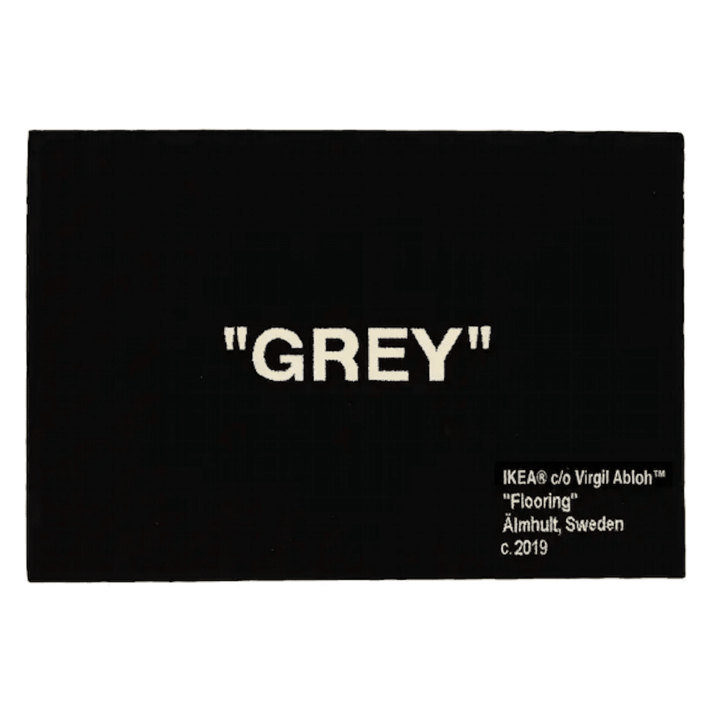 Virgil Abloh x IKEA “GREY” Rug